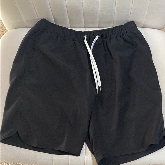 Fair Harbor Other - Fair Harbor - “ANCHOR” - Swim Suit - BLACK - MEDIUM - LINED - 9” INSEAM